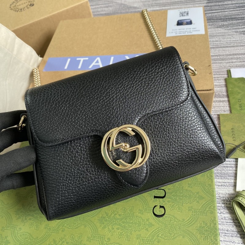 Fashion Gucci 607720 Women Crossbody Black Luxury Shoulder Bag
